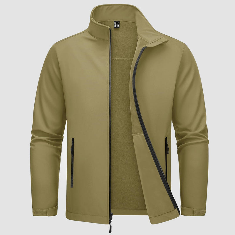 Men's Waterproof & Windproof Fleece-Lined Softshell Jacket - Ultimate Comfort & Protection