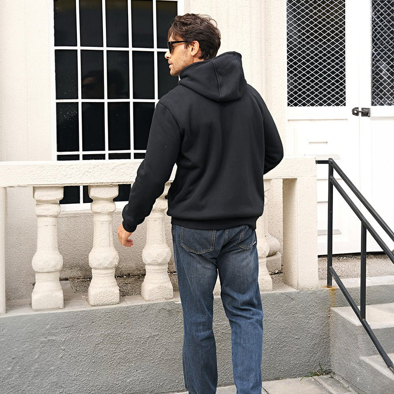 Men's Fleece Pullover Hoodie Sweatshirt - Cozy Warmth & Style for Everyday Wear