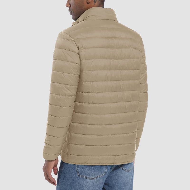 Men's Lightweight Water-Repellent Puffer Jacket - Stylish Winter Coat for Ultimate Warmth and Comfort