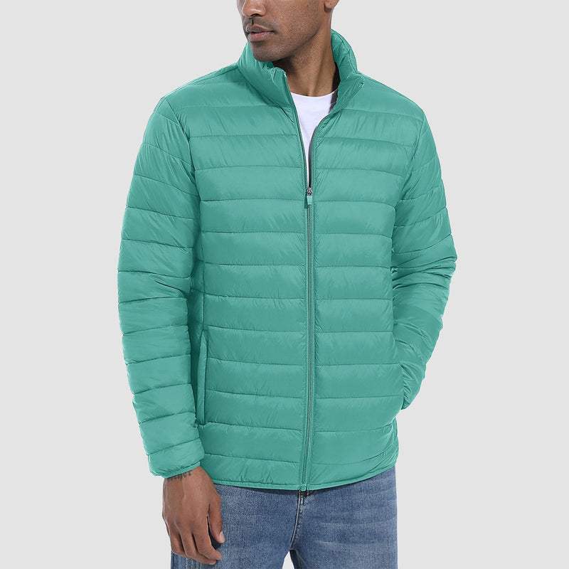 Men's Lightweight Water-Repellent Puffer Jacket - Stylish Winter Coat for Ultimate Warmth and Comfort