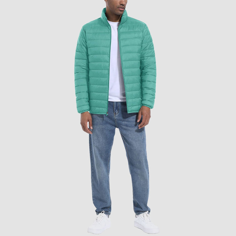 Men's Lightweight Water-Repellent Puffer Jacket - Stylish Winter Coat for Ultimate Warmth and Comfort