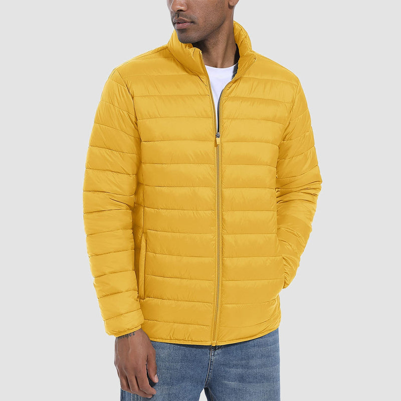 Men's Lightweight Water-Repellent Puffer Jacket - Stylish Winter Coat for Ultimate Warmth and Comfort