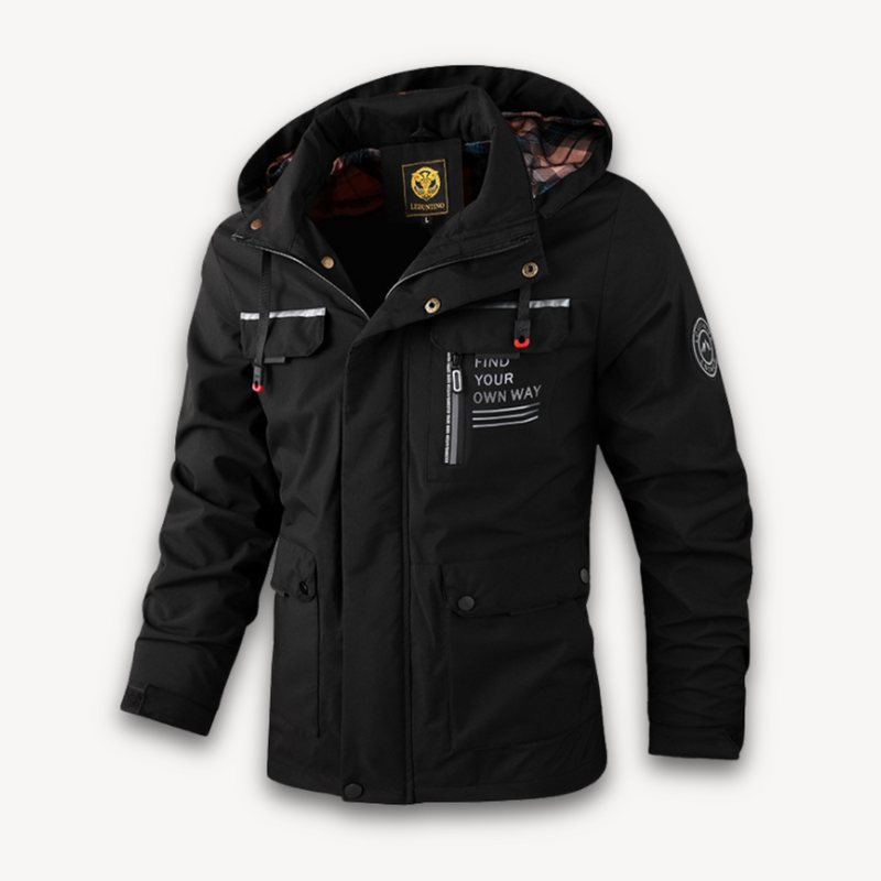 Men's Waterproof Hooded Summer Jacket - Lightweight, Breathable, Available in 4 Colors
