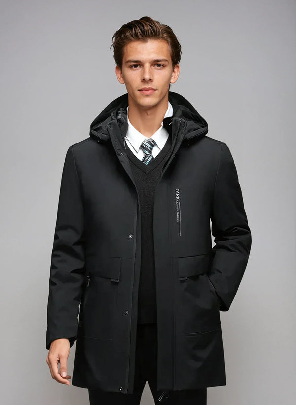 Men's Weatherproof Spring Parka - Lightweight, Waterproof Jacket for All Seasons