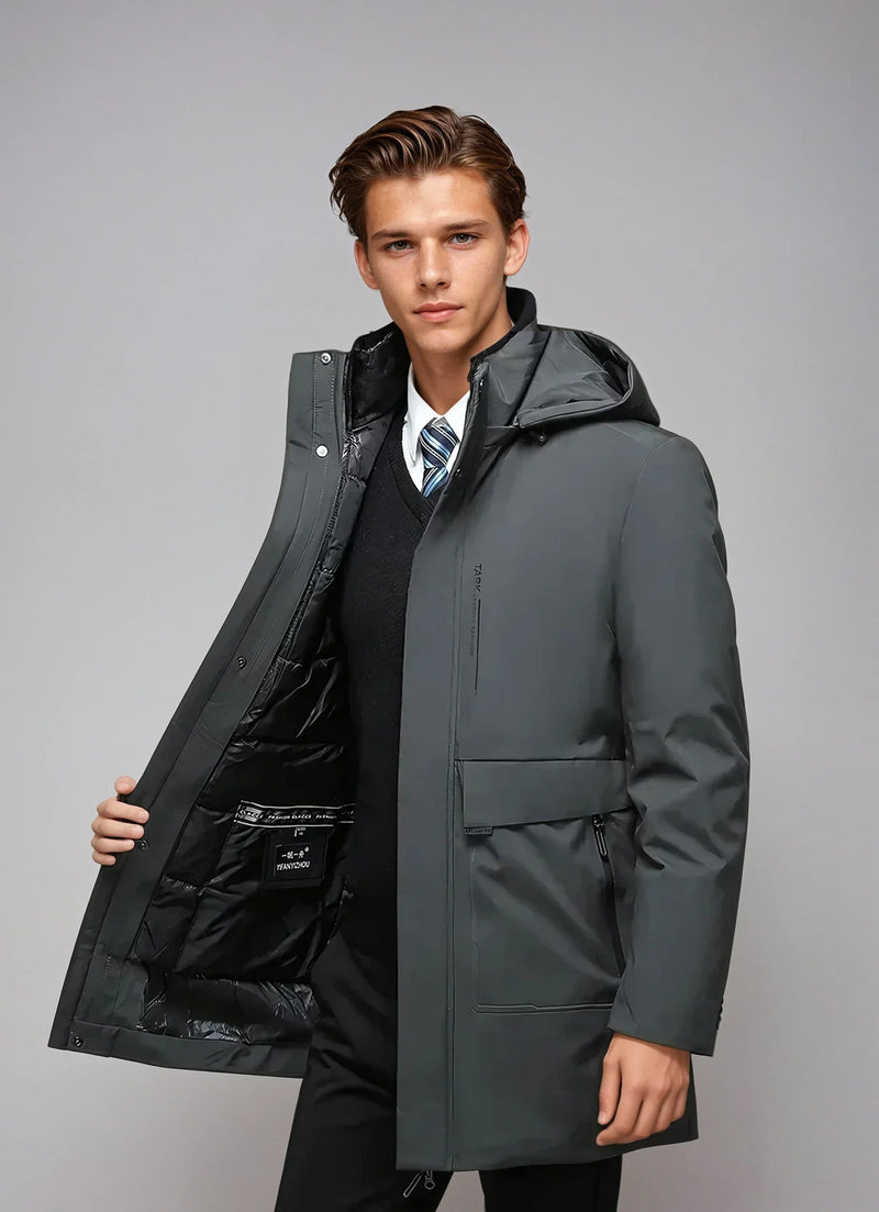 Men's Weatherproof Spring Parka - Lightweight, Waterproof Jacket for All Seasons