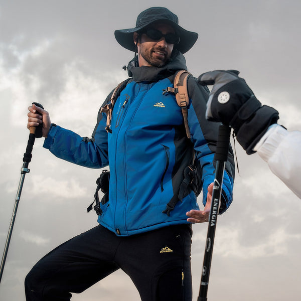 Men's Water-Repellent Winter Ski Jacket with Fleece Lining - Insulated, Breathable, and Stylish Outerwear for Cold Weather Adventures