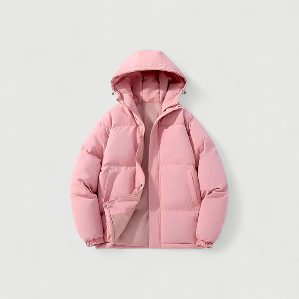 Women's Quilted Insulated Hooded Puffer Parka Jacket - Warm & Stylish Winter Outerwear