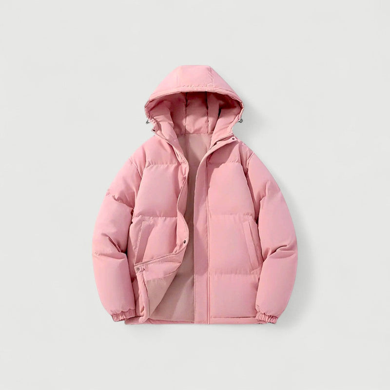 Women's Quilted Insulated Hooded Puffer Parka Jacket - Warm & Stylish Winter Outerwear