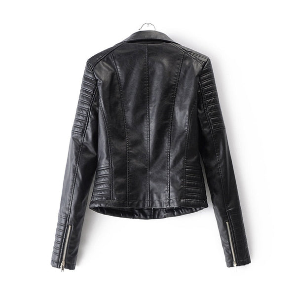 Avencea Women's Biker Leather Jacket - 2024 Edition | Stylish & Durable Motorcycle Jacket for Women