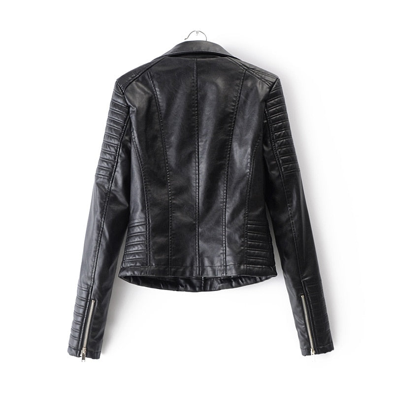 Avencea Women's Biker Leather Jacket - 2024 Edition | Stylish & Durable Motorcycle Jacket for Women