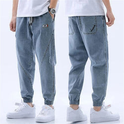 Men's Cool Elastic Trousers - Comfortable Stretch Fit Pants for Casual and Active Wear