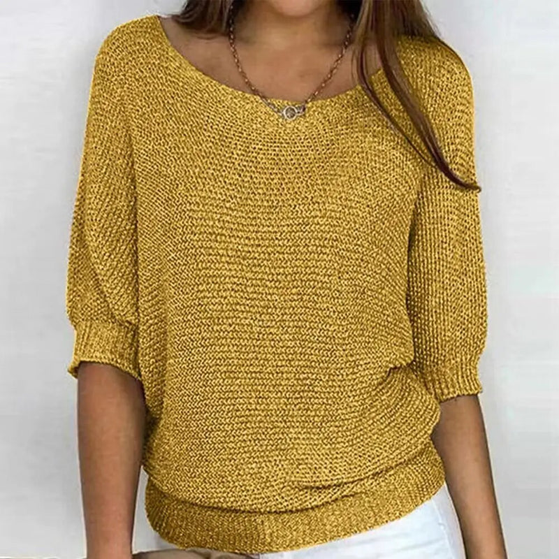 Women's Lightweight Summer Jumper - Breathable Knit Sweater for Warm Weather Fashion