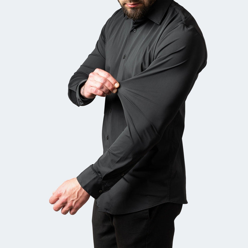 Men's Non-Iron Stretch Dress Shirt - Wrinkle-Free, Comfortable Fit, Perfect for Work & Formal Events