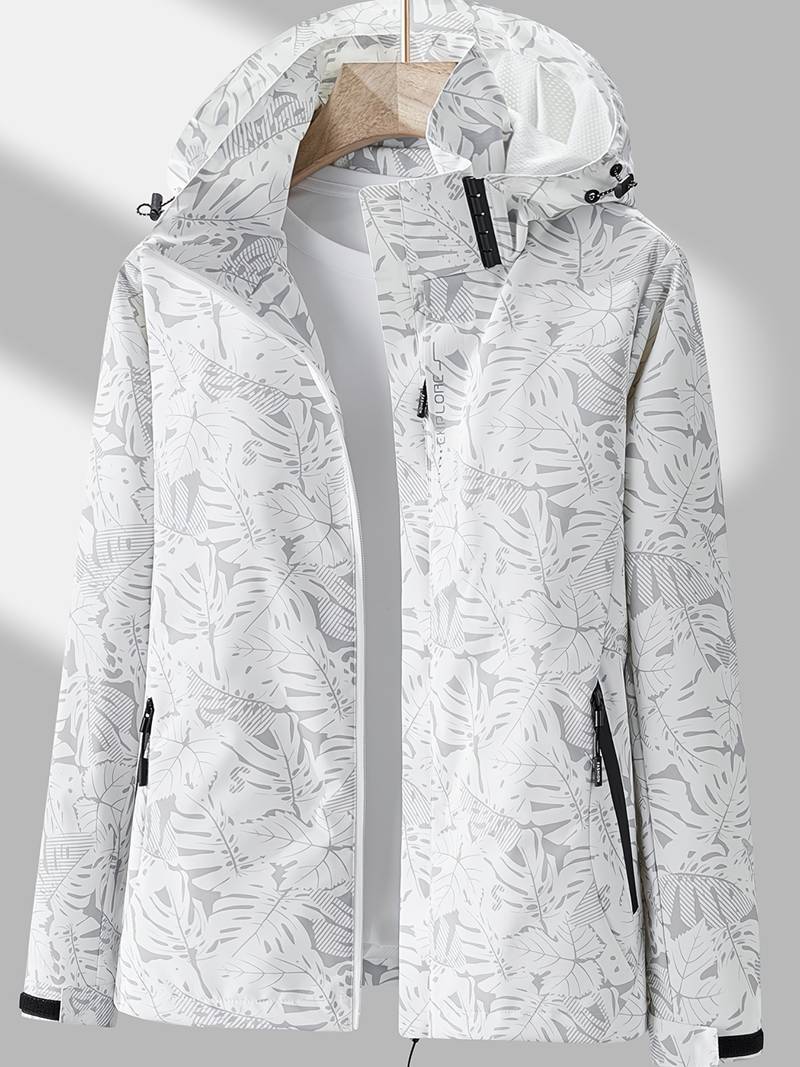 Women's Stylish Lightweight Waterproof Windproof Hooded Jacket - Perfect for Outdoor Adventures