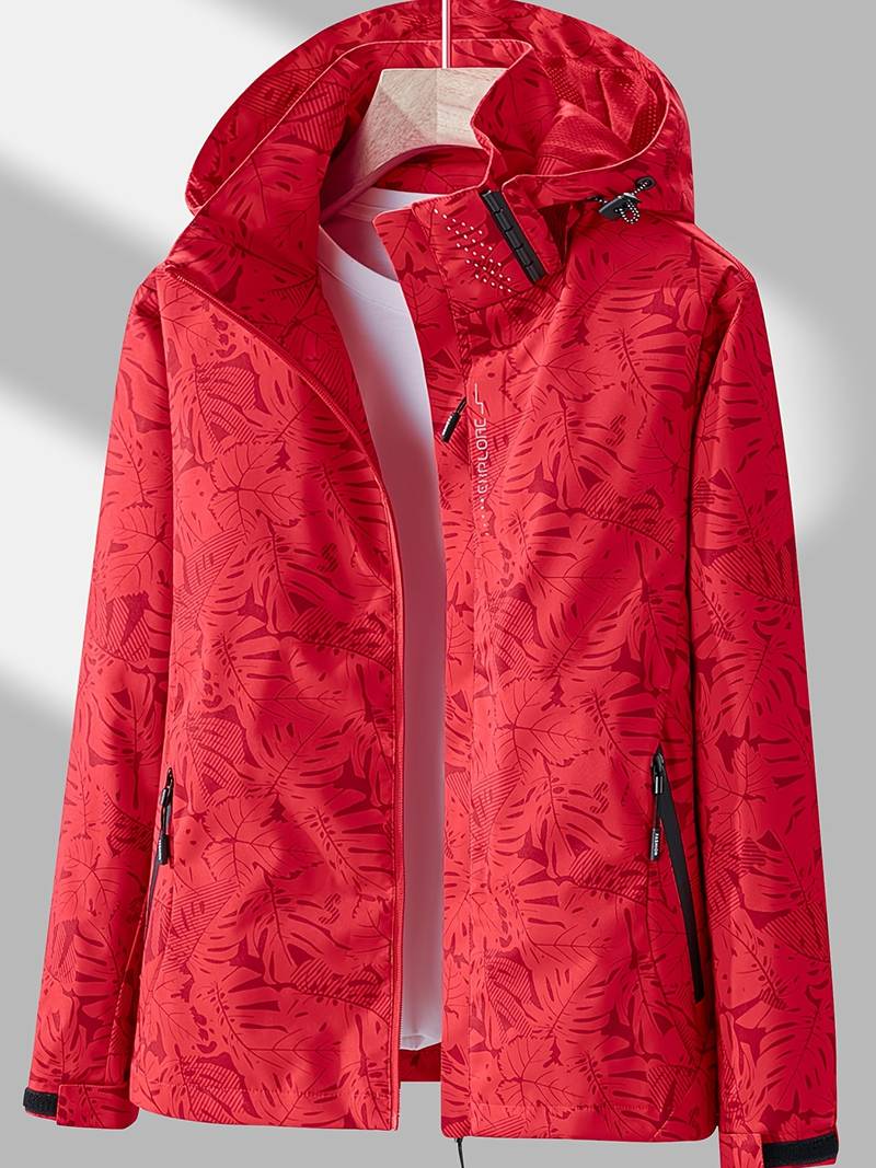 Women's Stylish Lightweight Waterproof Windproof Hooded Jacket - Perfect for Outdoor Adventures