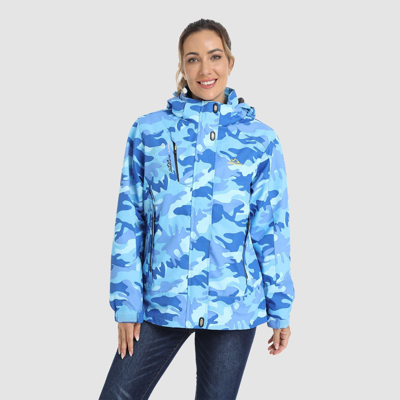 Women's 3-in-1 Waterproof Ski Jacket with Removable Fleece Liner - Versatile Winter Outerwear for Skiing & Outdoor Activities