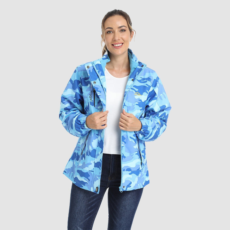 Women's 3-in-1 Waterproof Ski Jacket with Removable Fleece Liner - Versatile Winter Outerwear for Skiing & Outdoor Activities