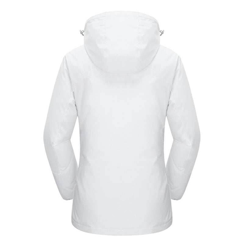 Women's 3-in-1 Waterproof Ski Jacket with Removable Fleece Liner - Versatile Winter Outerwear for Skiing & Outdoor Activities