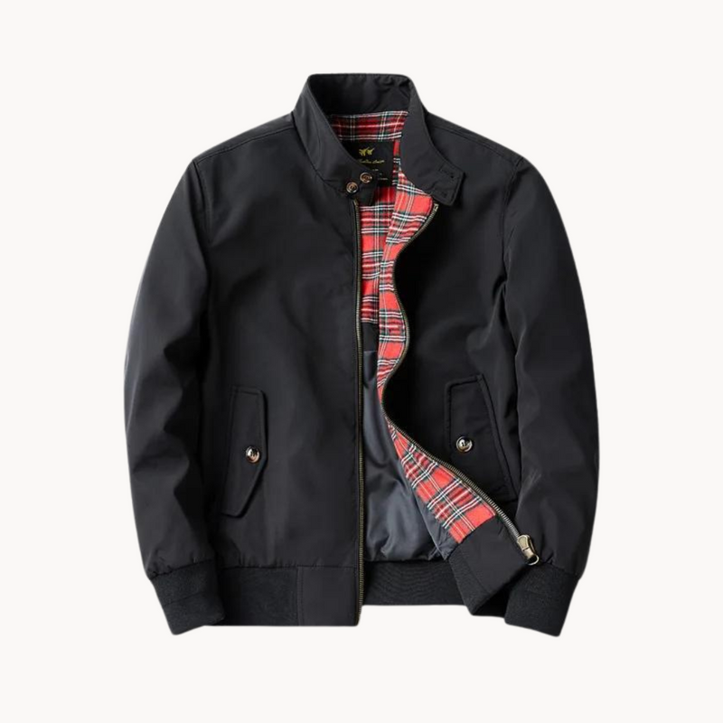 Men's Camden Heritage Tartan Lined Harrington Jacket - Classic Style & Comfort