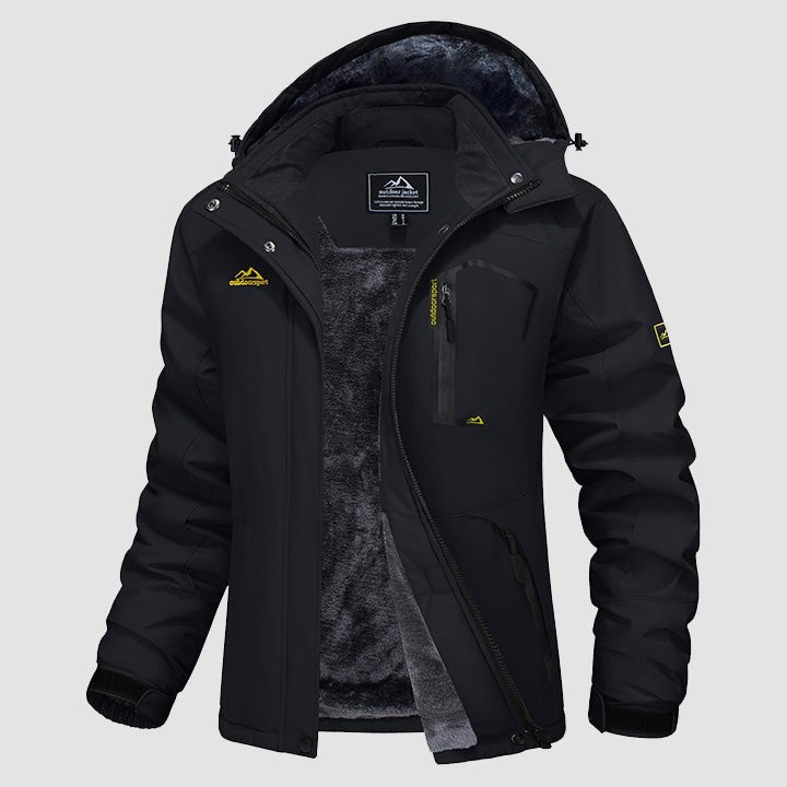 Women's Water-Resistant Fleece Ski Jacket - 4 Pocket Design for Ultimate Comfort and Convenience