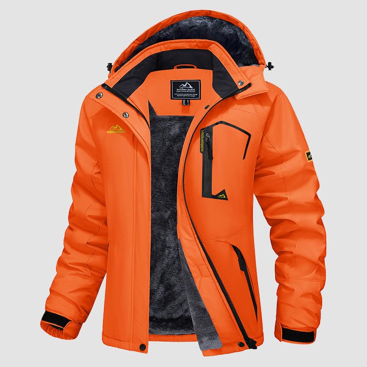 Women's Water-Resistant Fleece Ski Jacket - 4 Pocket Design for Ultimate Comfort and Convenience